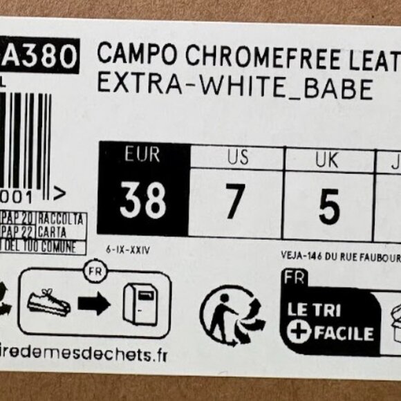 Veja Women's Campo Leather Sneakers in White and Pink - Picture 4 of 8